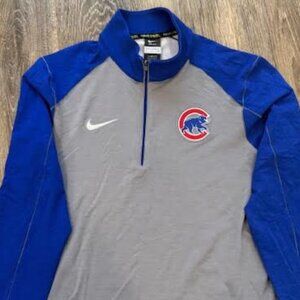 Small Men's Nike BSBL Chicago Cubs DRI-FIT 1/4 Zip
